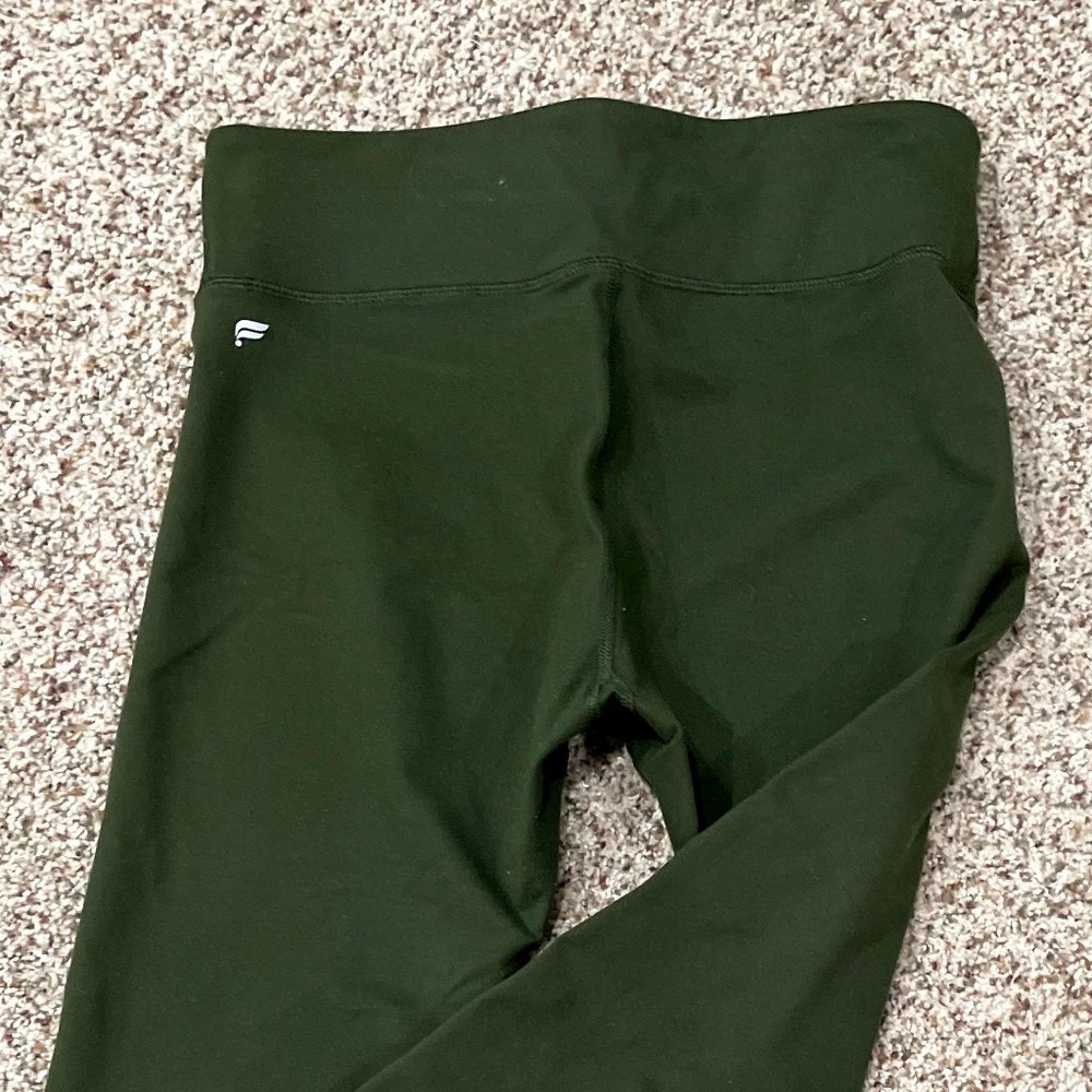 Fabletics high waisted olive green leggings